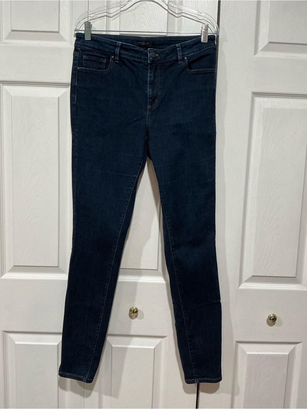 💙 Ann Taylor The Skinny Curvy Fit Blue Denim Jeans - 10T (01606)